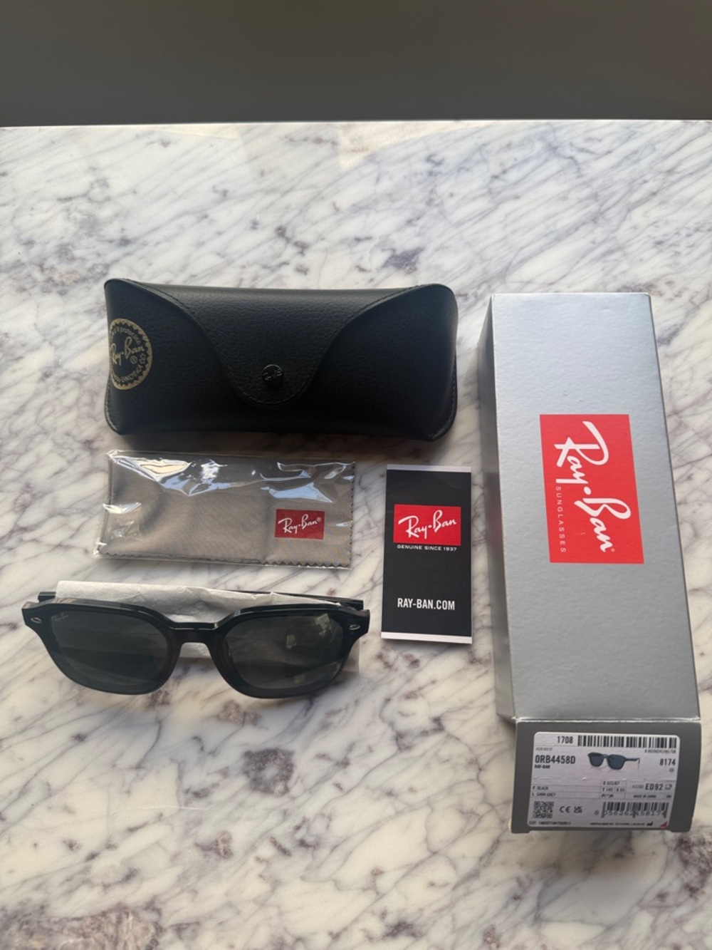 Ray-Ban (RB4458D) Black Frame Sunglasses with Grey Lenses